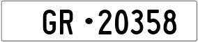 Truck License Plate